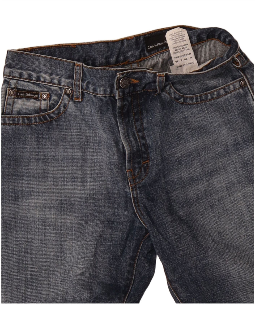 Męskie dżinsy Bootcut CALVIN KLEIN W29 L27 Niebieskie, bawełniane