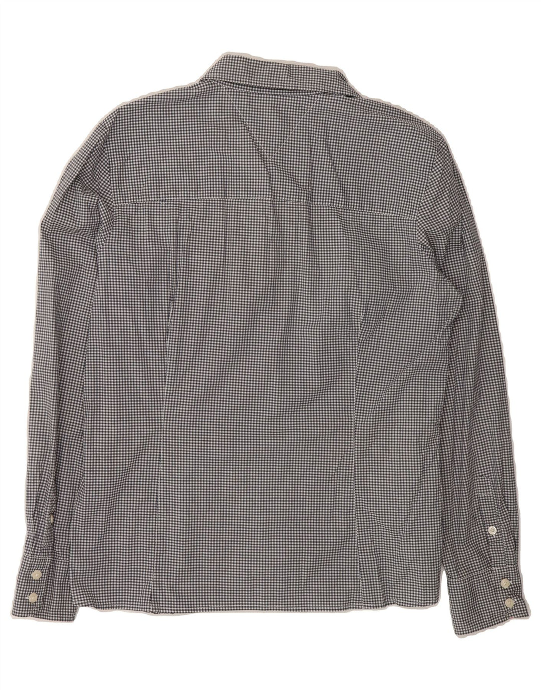 TOMMY HILFIGER Womens Shirt US 14 XL Black Gingham Cotton Vintage Tommy Hilfiger and Second-Hand Tommy Hilfiger from Messina Hembry 