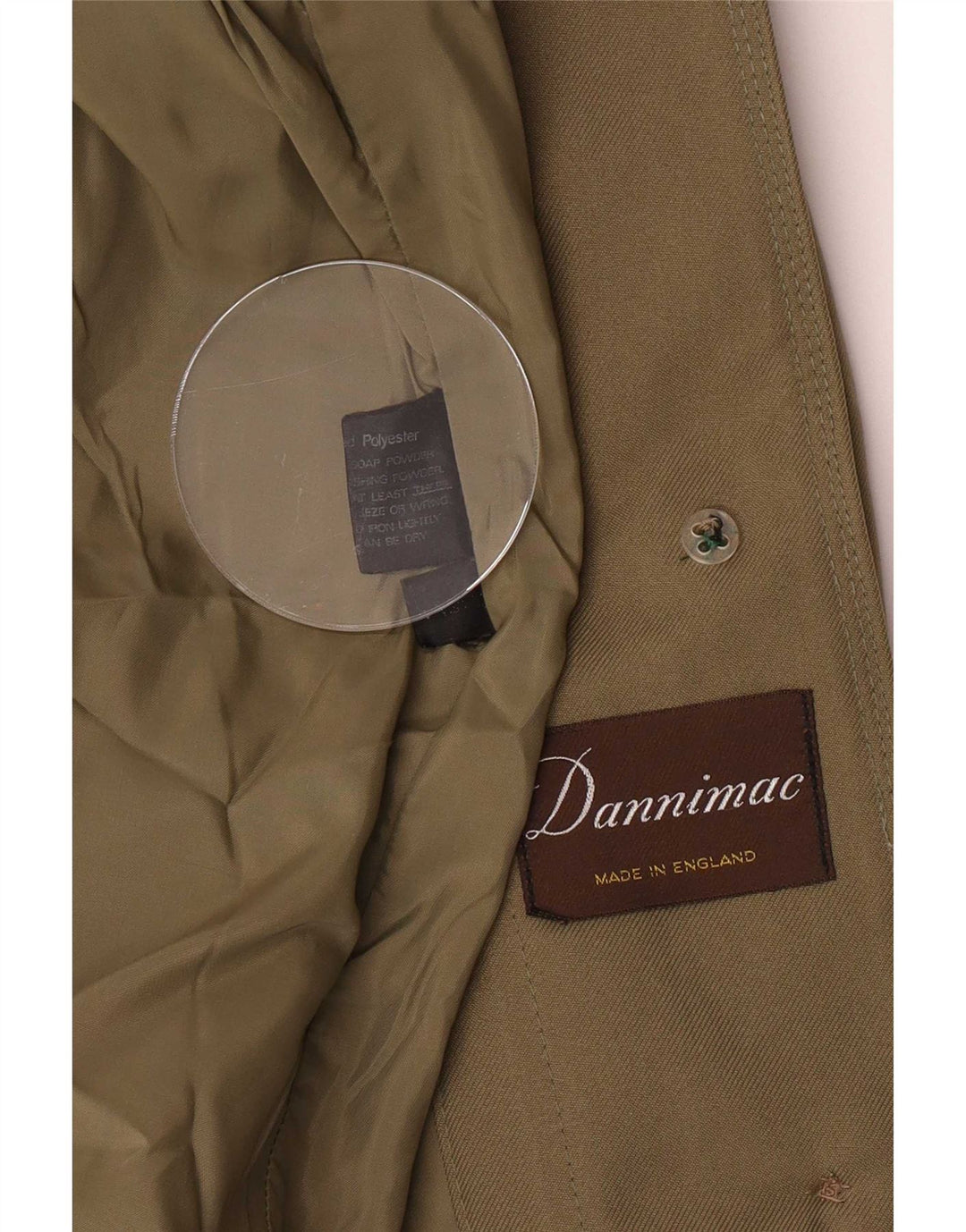 Płaszcz damski Dannimac UK 14, średni khaki, poliester