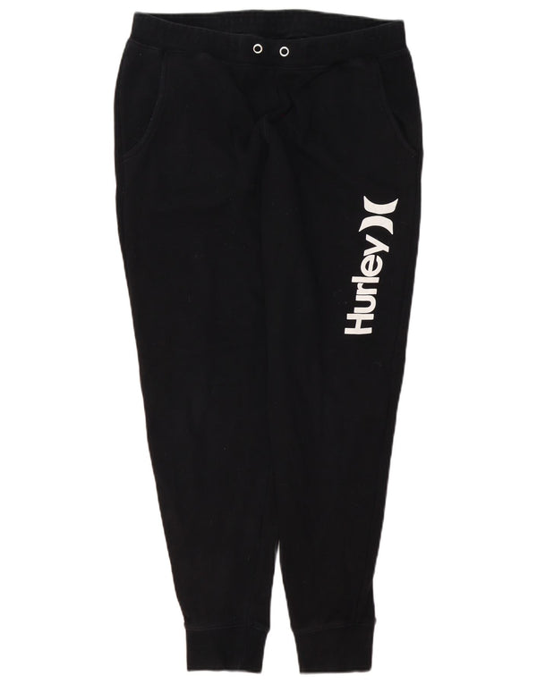 Męskie spodnie dresowe Hurley Graphic Joggers UK 14, średnia czarna bawełna