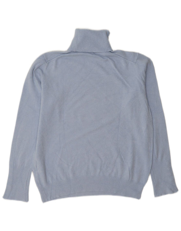 Damski sweter z golfem Zara UK 14, duży, niebieski, wiskoza