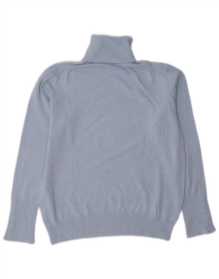 Damski sweter z golfem Zara UK 14, duży, niebieski, wiskoza