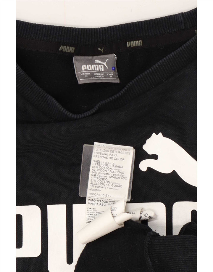 Męska bluza z grafiką Puma, sweter, średni granatowy, bawełniany
