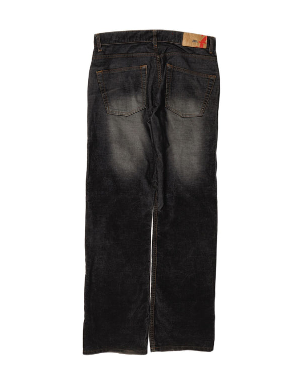 Męskie spodnie typu casual z niską talią, Bootcut, Zara, EU 42, duże, W32, L34, czarne