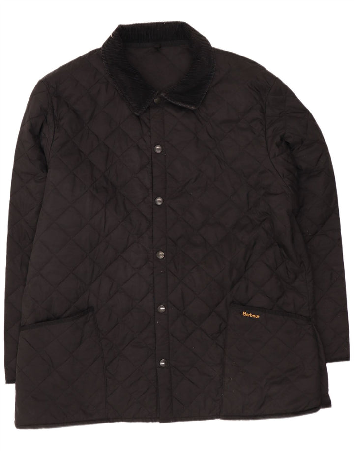 Męska pikowana kurtka Barbour UK 44 2XL Czarny poliamid