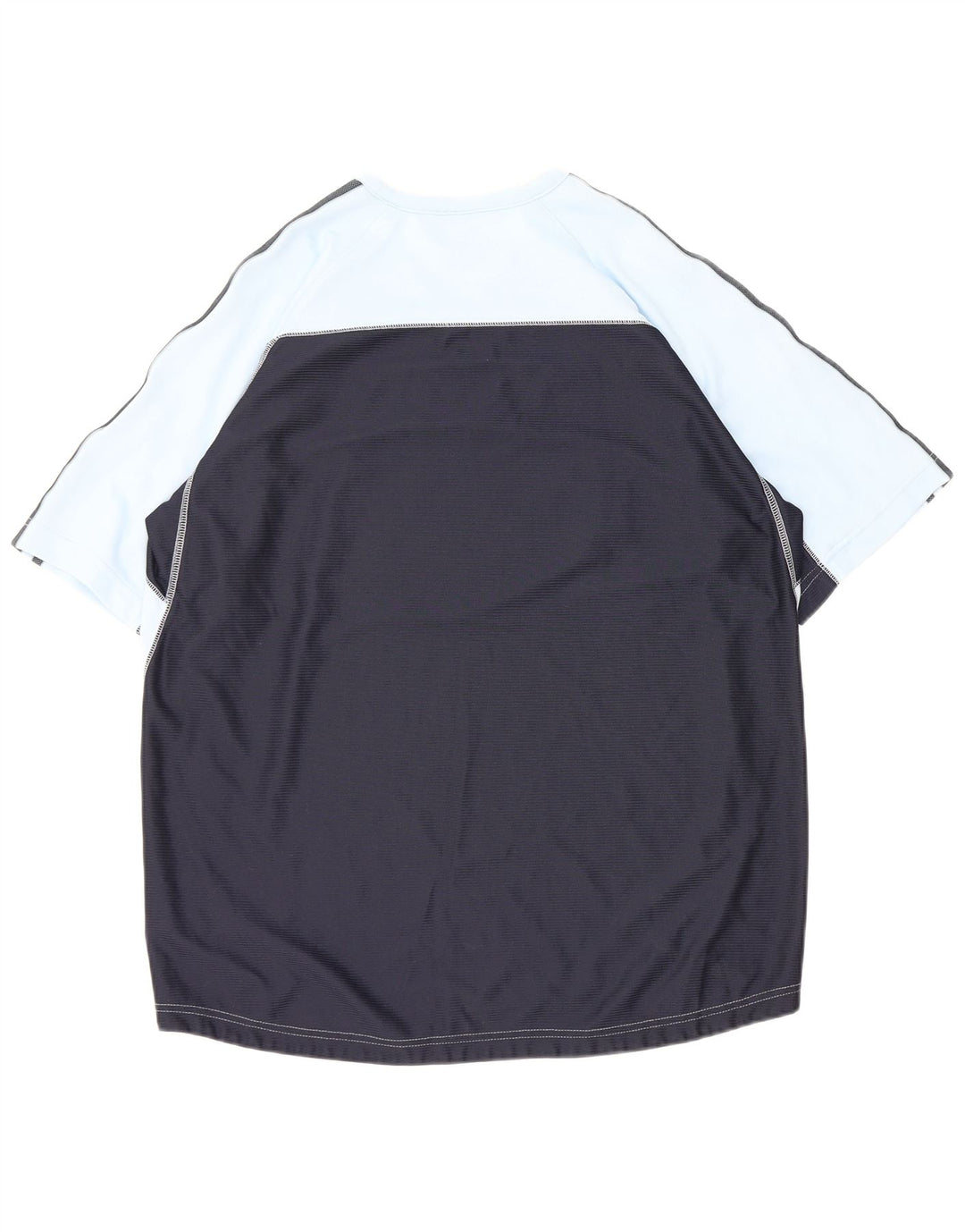 Męski T-shirt ADIDAS Climacool, duży, granatowy, z blokami kolorów, poliester