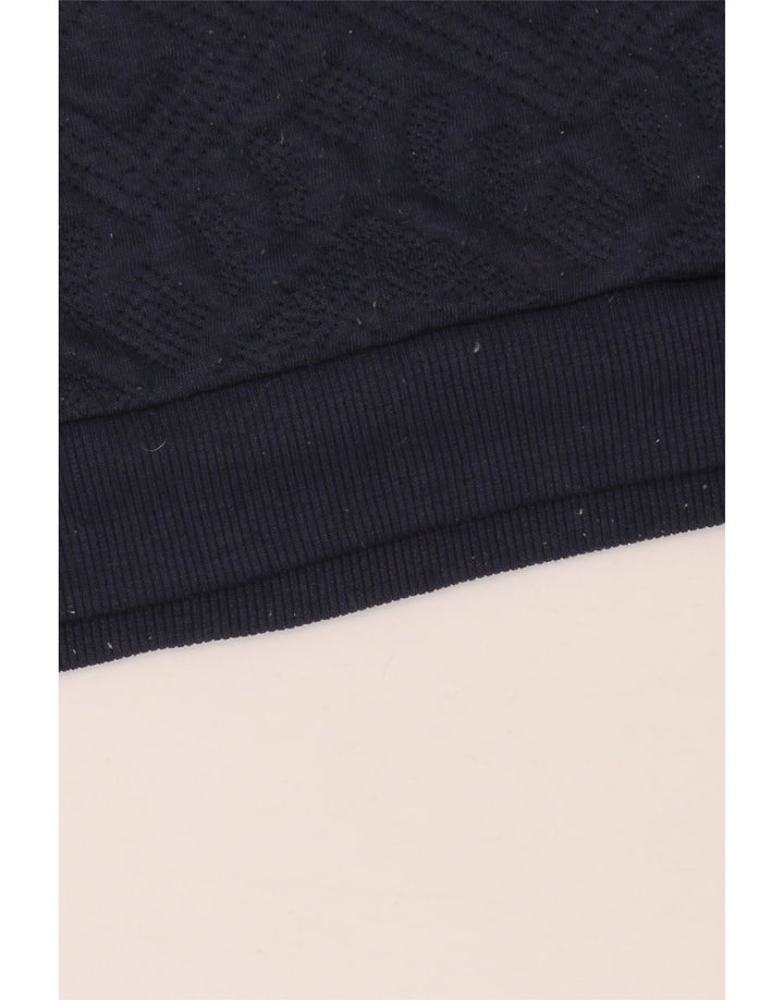 Męski sweter Zara, mały, granatowy Argyle/Diament