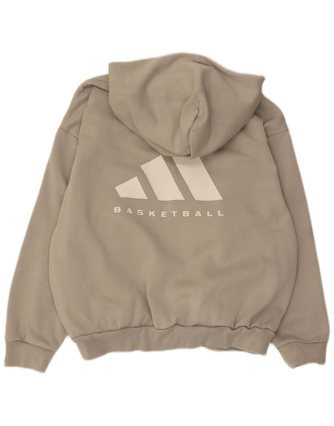 Męska bluza z kapturem Adidas Graphic Oversized, mała, beżowa
