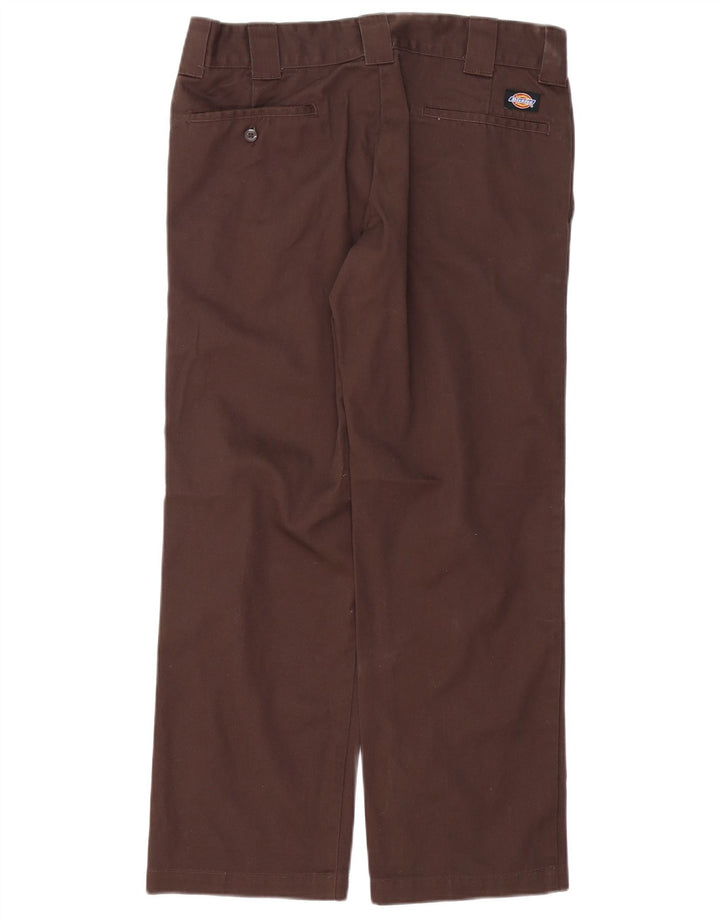 Męskie proste spodnie chino DICKIES W32 L30 Brązowy poliester