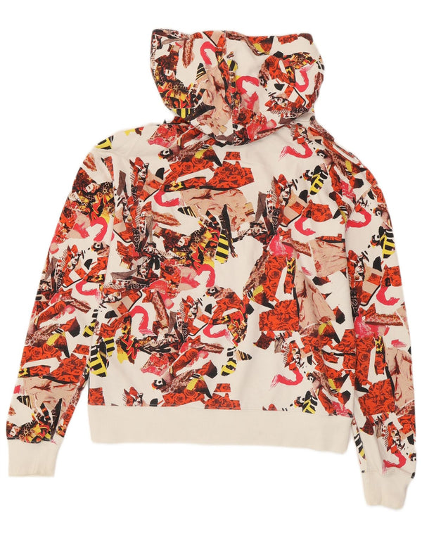 CONVERSE Damski sweter z kapturem w abstrakcyjny wzór, UK 10, mały, wielokolorowy