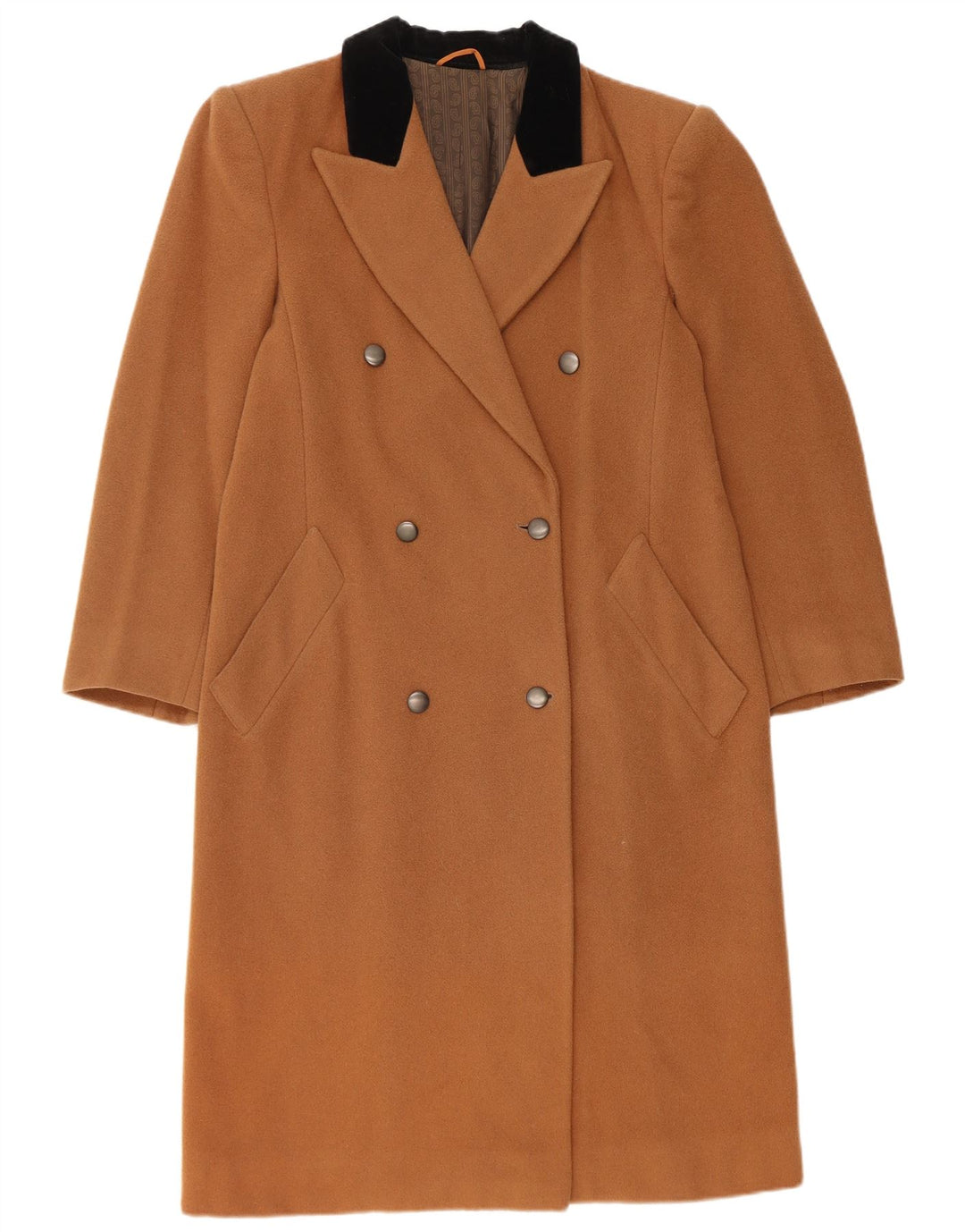 Penny Czarny damski płaszcz oversize z podwójnymi piersiami IT 40 Small Brown Wełna