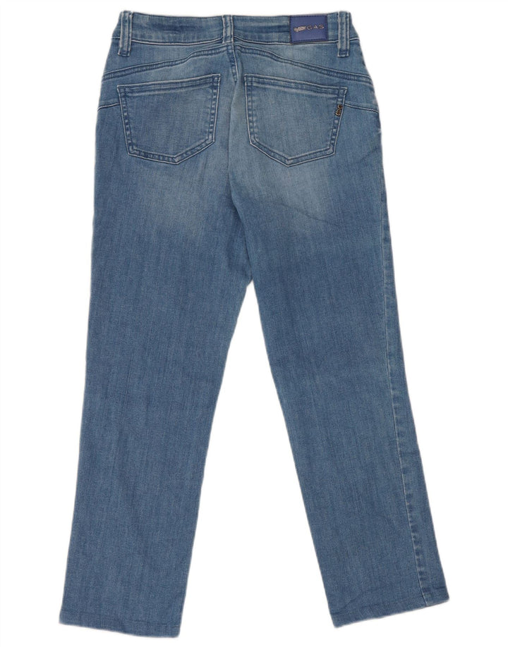 Damskie jeansy Gas Britty Crop Slim W25 L23 Niebieskie bawełniane
