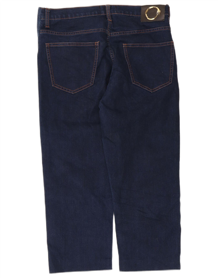 Damskie jeansy Capri Just Cavalli W34 L22 granatowe