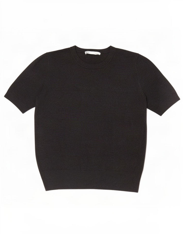 Damska bluzka z krótkim rękawem Zara UK 12 Medium Grey