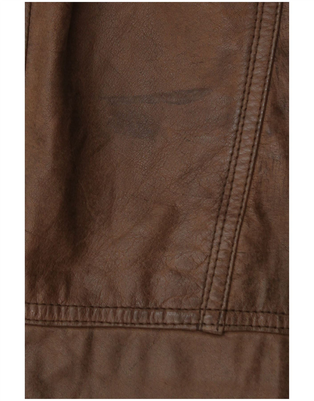 Vintage damska kurtka skórzana oversize EU 44 XL, brązowa skóra