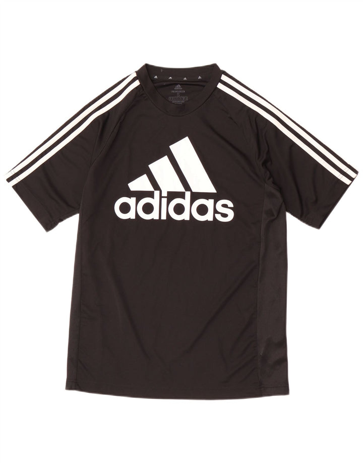 Męska koszulka z grafiką Adidas Aeroready Top, mała, czarna, z poliestru
