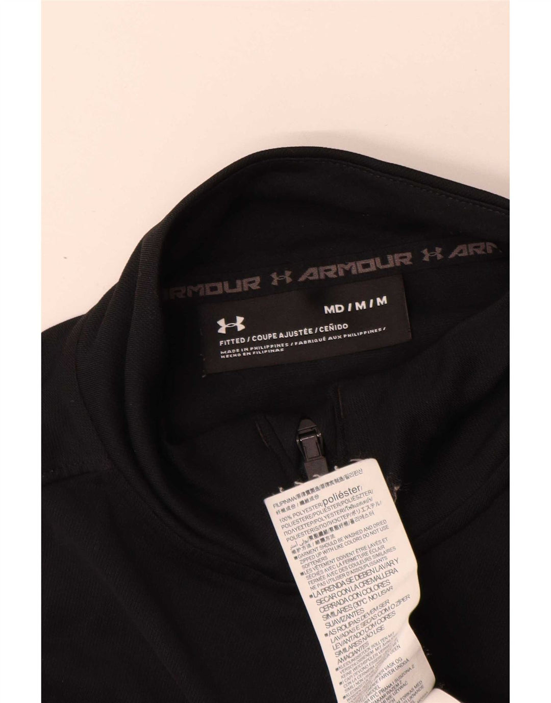 Męska kurtka dresowa Under Armour, średnia czarna, poliester