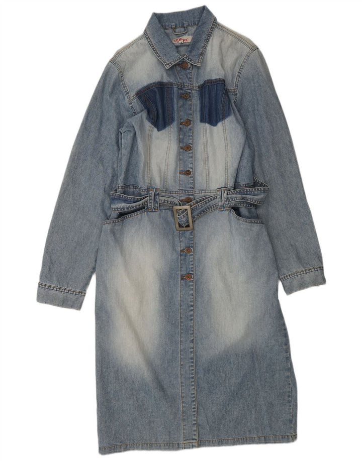 S.OLIVER Womens Denim Coat EU 40 Medium Blue Cotton