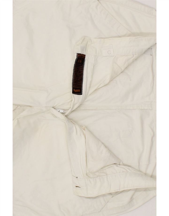 GAS Mens Straight Chino Trousers W33 L21 White Vintage Gas and Second-Hand Gas from Messina Hembry 