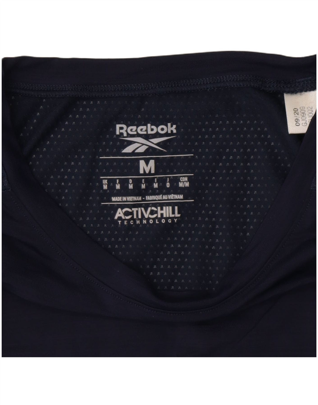 Męska koszulka z grafiką REEBOK, średnia, granatowa