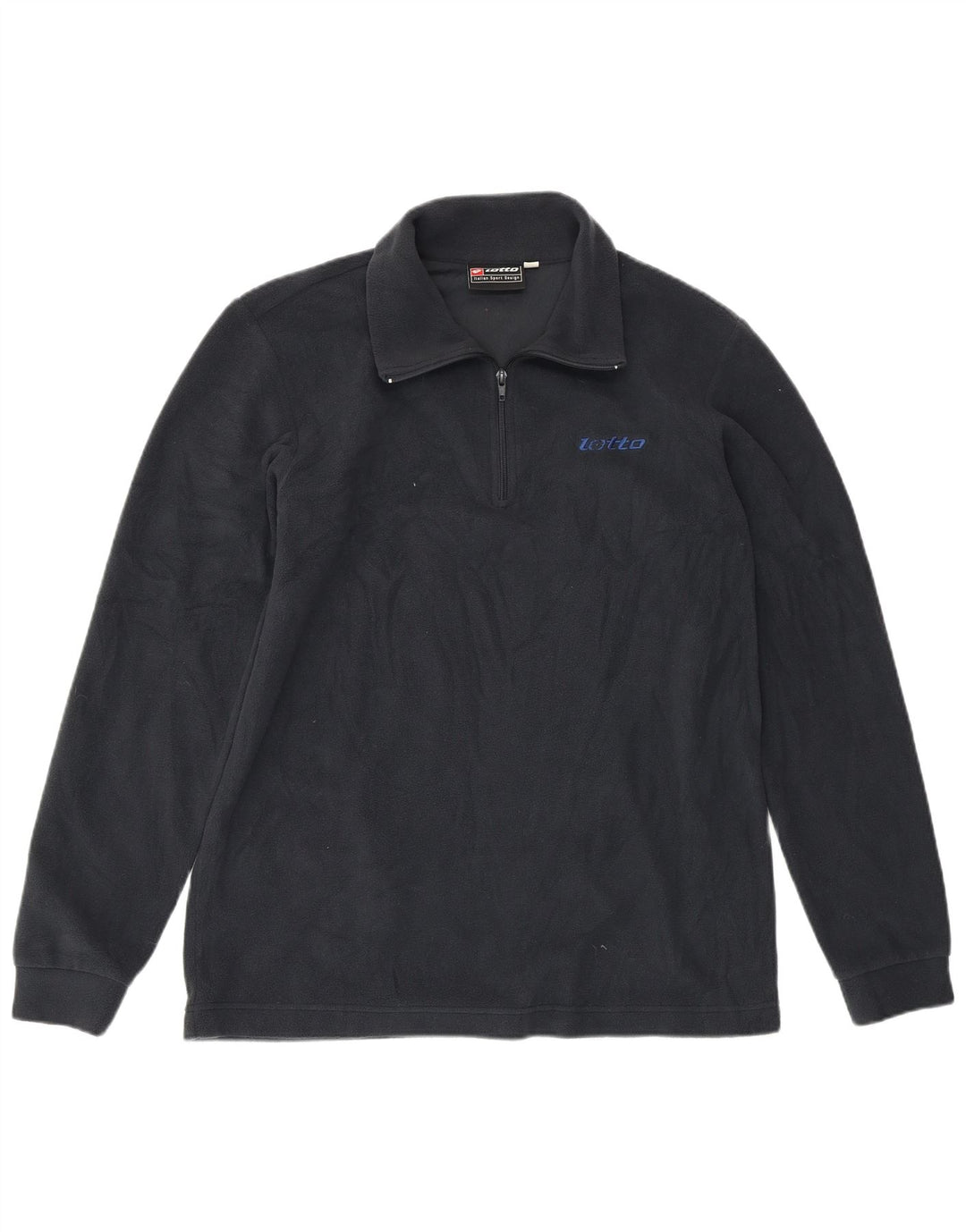 Męski sweter polarowy LOTTO z zamkiem błyskawicznym, duży, granatowy, poliester