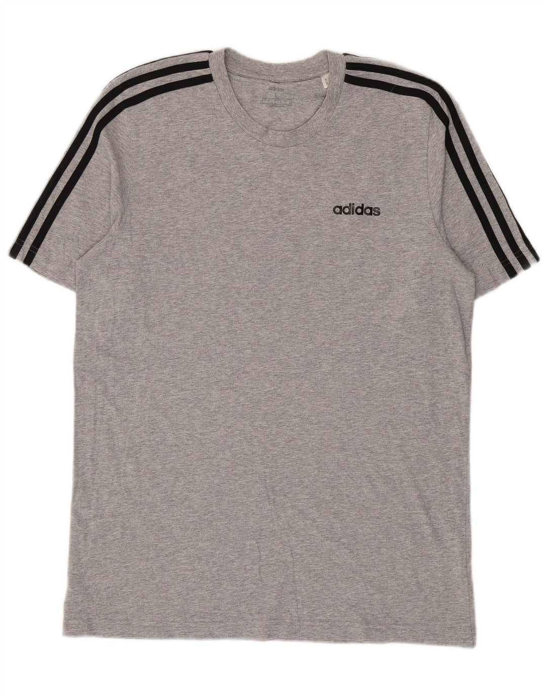 Adidas Męska koszulka Top, duża, szara, nakrapiana bawełna