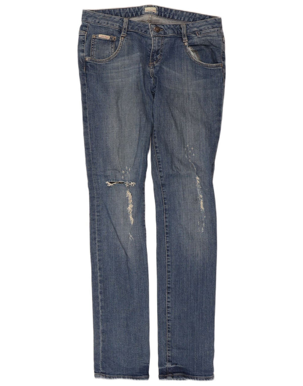 Damskie jeansy Calvin Klein w trudnej sytuacji W30 L33, niebieska bawełna