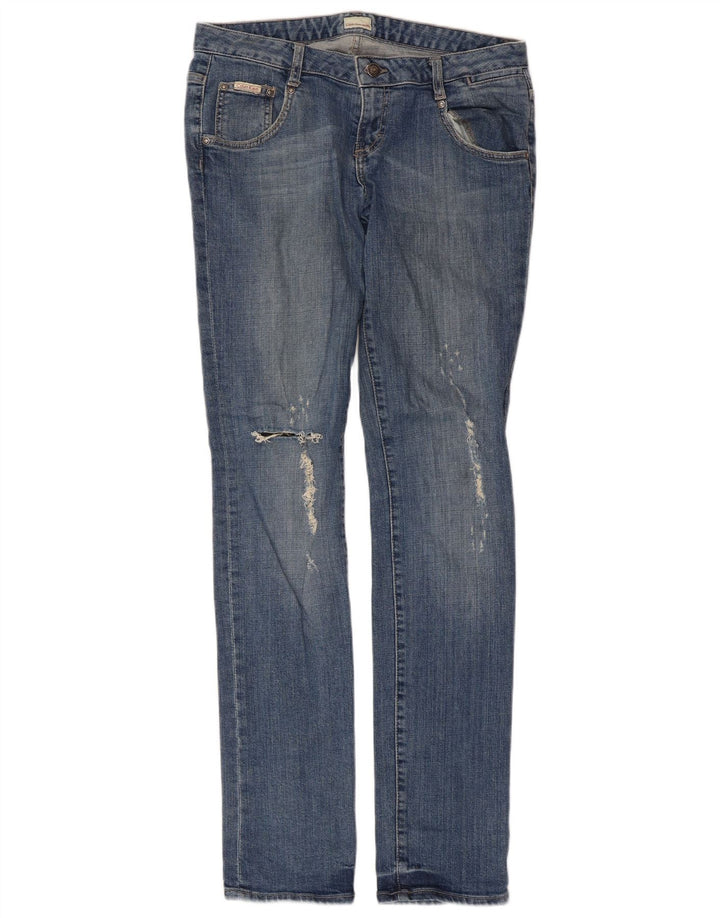 Damskie jeansy Calvin Klein w trudnej sytuacji W30 L33, niebieska bawełna