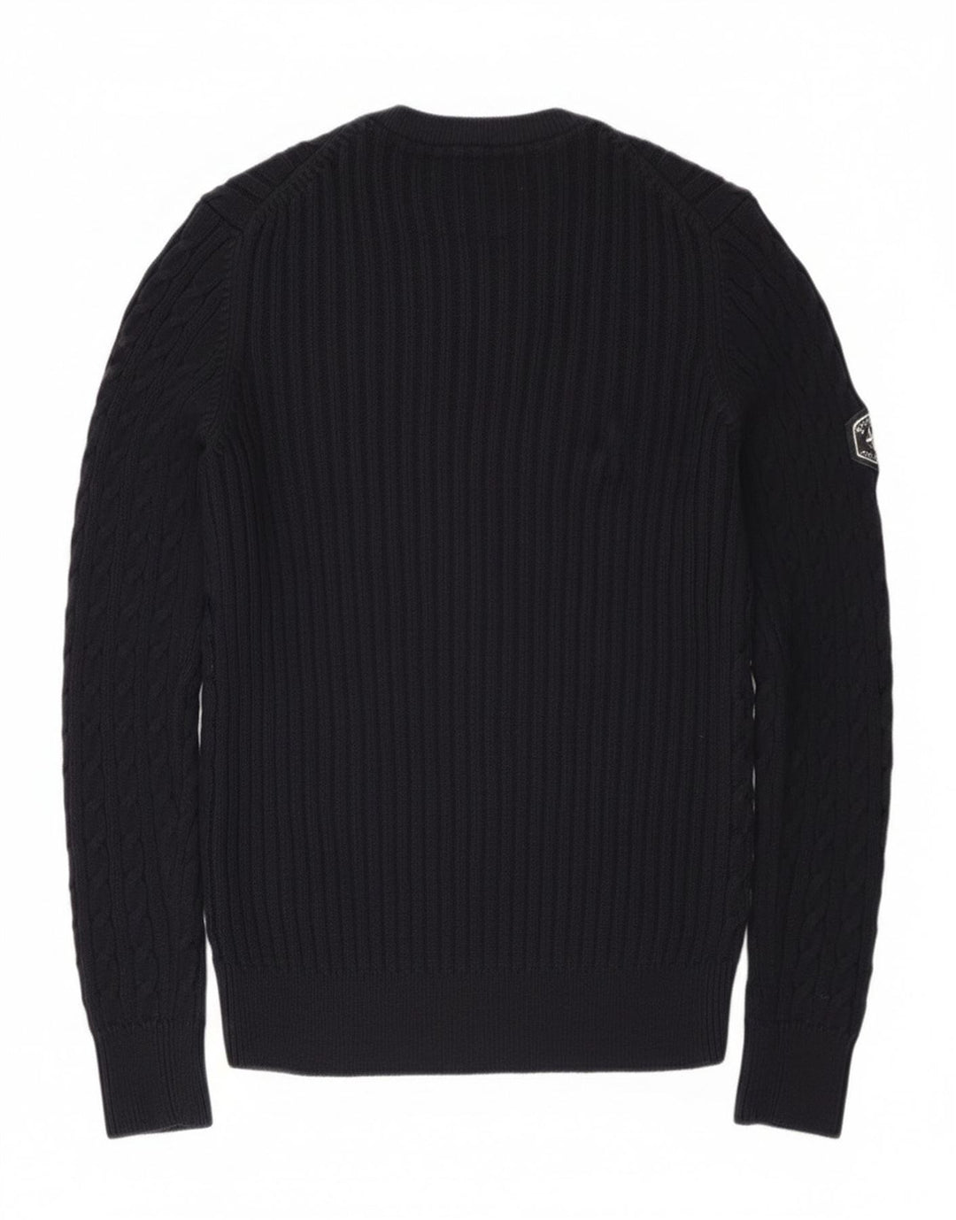 Damski sweter rozpinany z grafiką Superdry UK 8, mały, granatowy, bawełniany