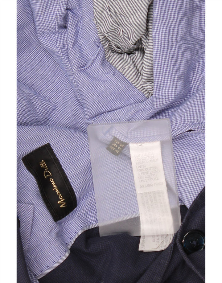 Męska marynarka zapinana na 2 guziki Massimo Dutti EU 52, duża granatowa pepitka