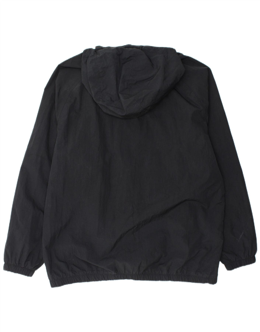 Męska kurtka przeciwdeszczowa z kapturem NIKE UK 42 XL, czarny nylon