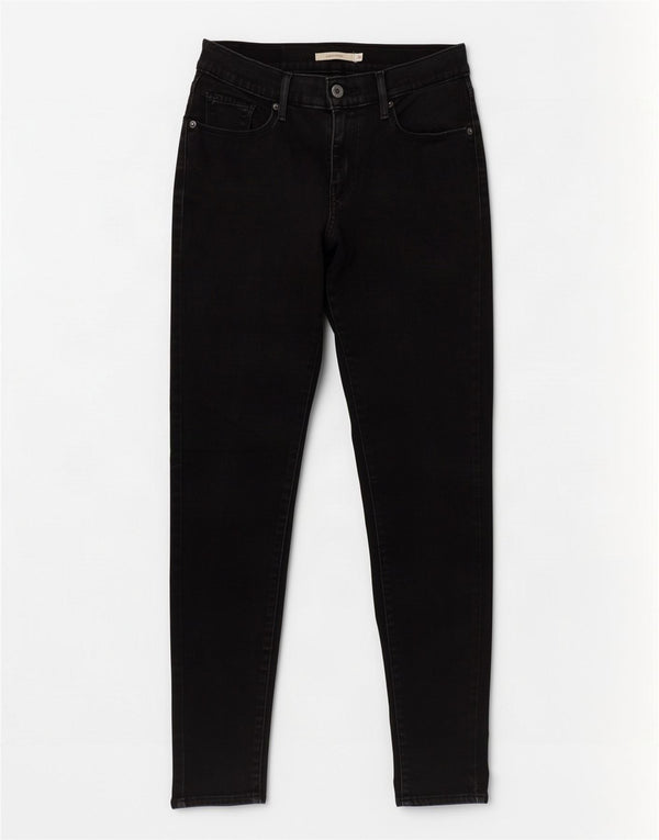 Damskie jeansy Levi's Slim W28 L30 Czarna bawełna