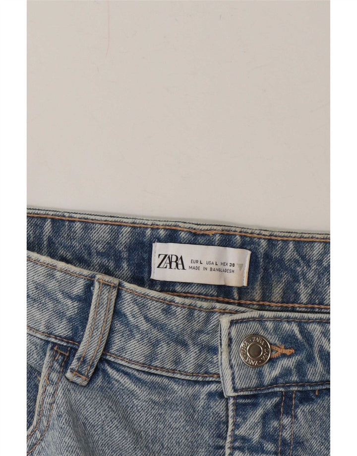 Spódnica jeansowa damska Zara, duża, W30, niebieska
