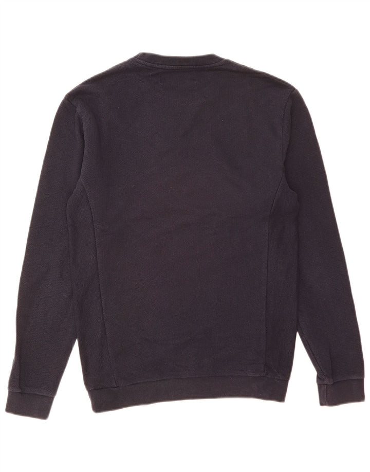Zara Męska bluza dresowa, mała, granatowa, bawełniana