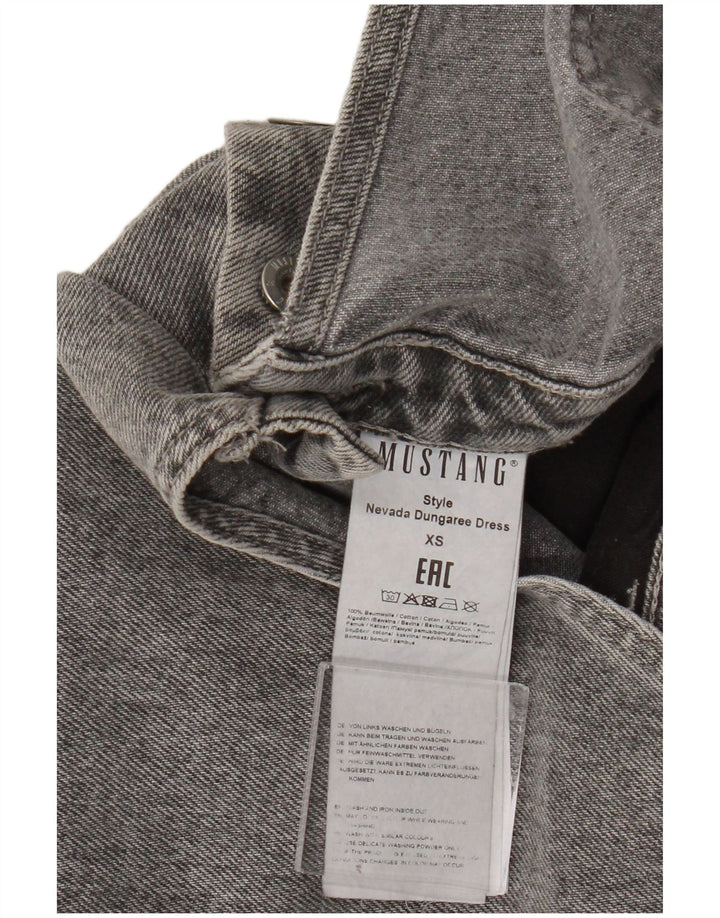 Damska sukienka ogrodniczki Mustang UK 6 XS, szara bawełna