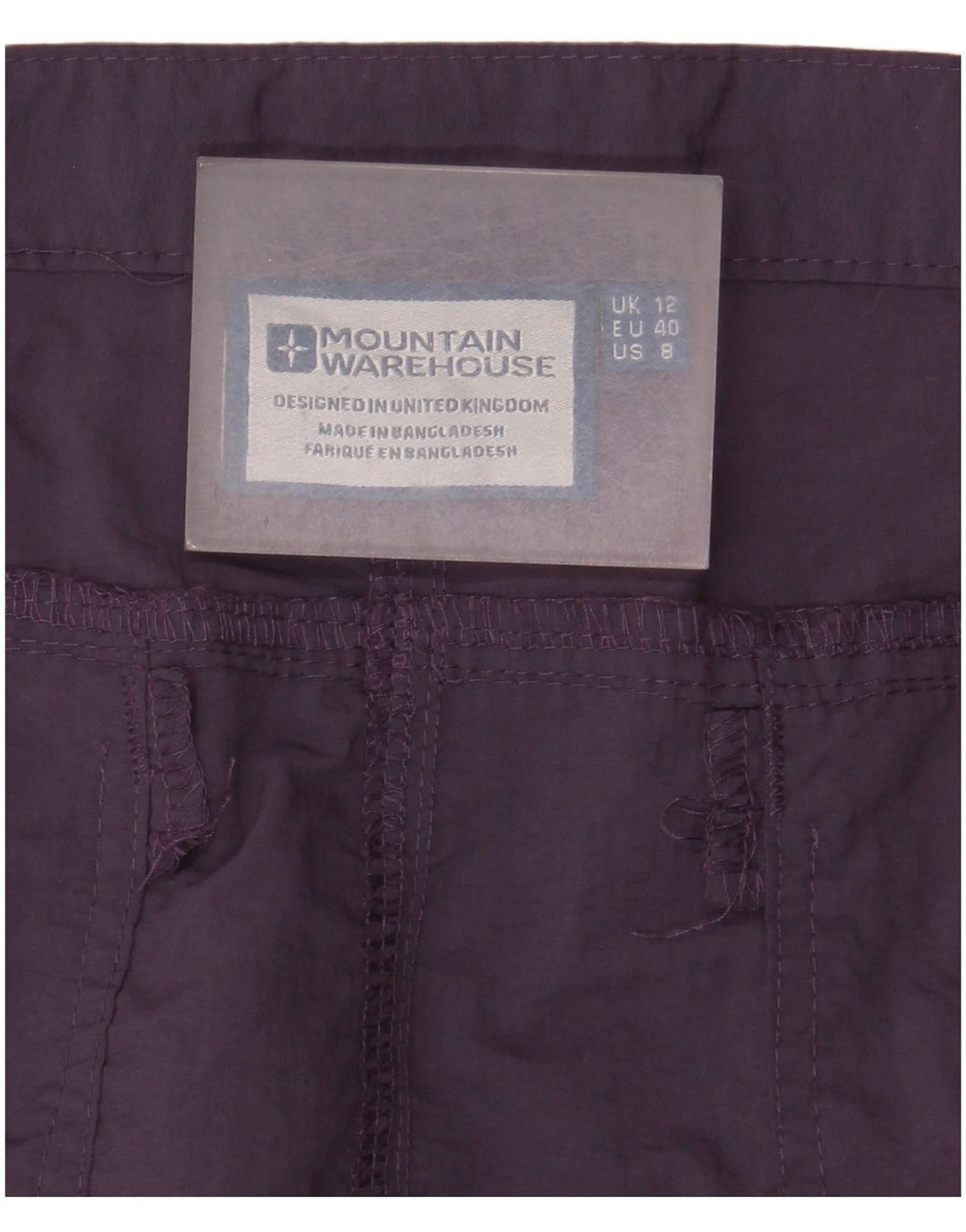 Damskie spodenki cargo Mountain Warehouse UK 12 Medium W32 fioletowe