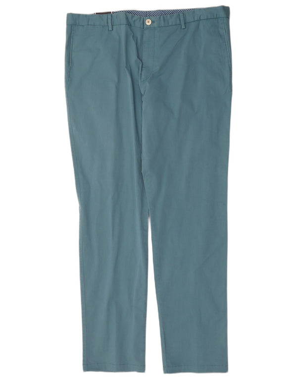 Męskie dopasowane spodnie chino Tommy Hilfiger Rozmiar 56 XL W40 L34 Niebieskie bawełniane