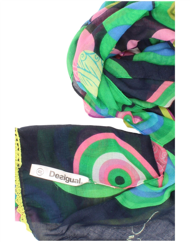 Desigual damski szalik prostokątny, jeden rozmiar, wielokolorowy, artystyczny