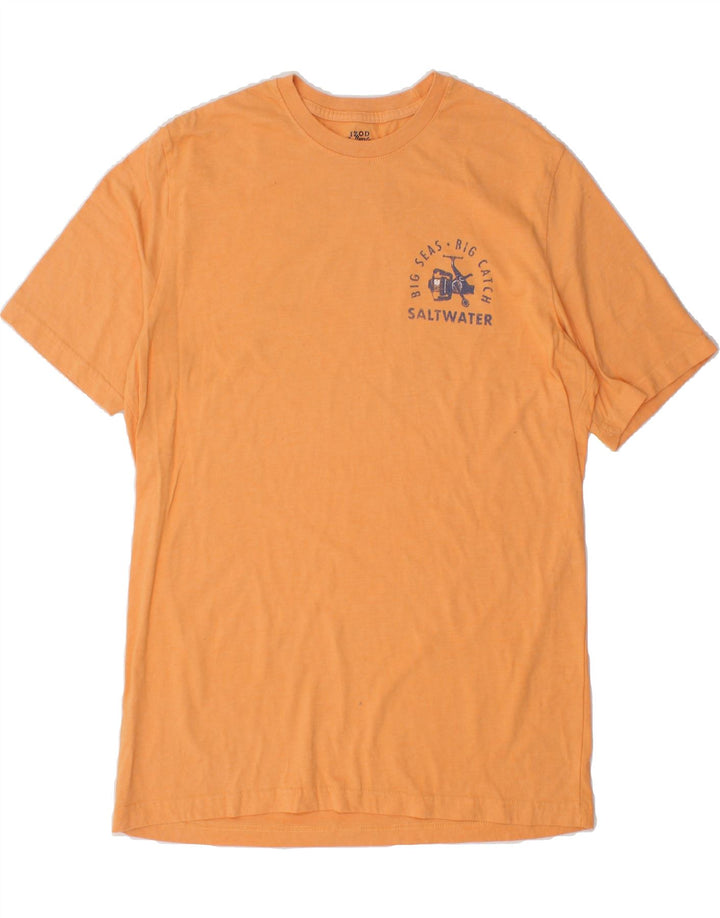IZOD Mens Salt Water Graphic T-Shirt Top Large Orange Vintage Izod and Second-Hand Izod from Messina Hembry 
