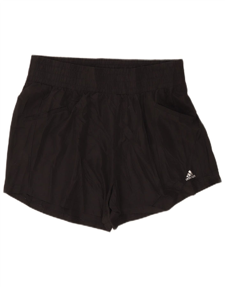 Damskie spodenki golfowe ADIDAS UK 14, duże, czarne, poliestrowe