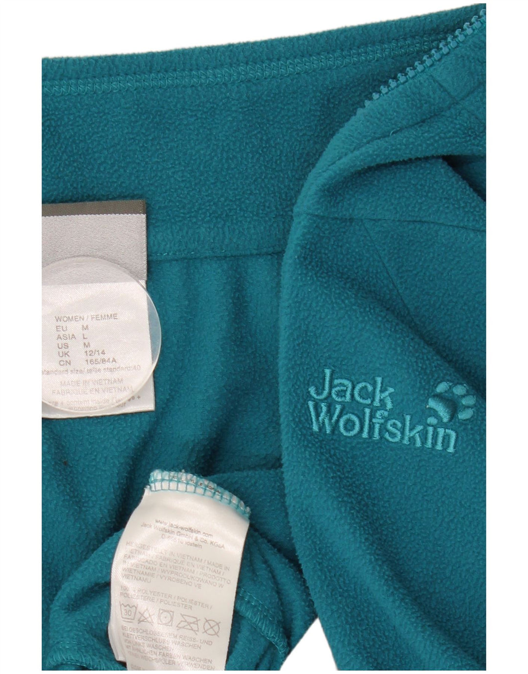 Damska kurtka polarowa JACK WOLFSKIN UK 12/14, średni niebieski, poliester
