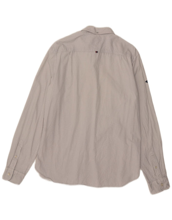 Koszula męska Superdry 2XL, szara, bawełniana w cętki