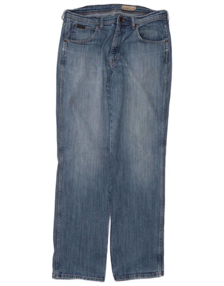 Męskie jeansy WRANGLER Utah Straight W34 L34 Niebieskie, bawełniane