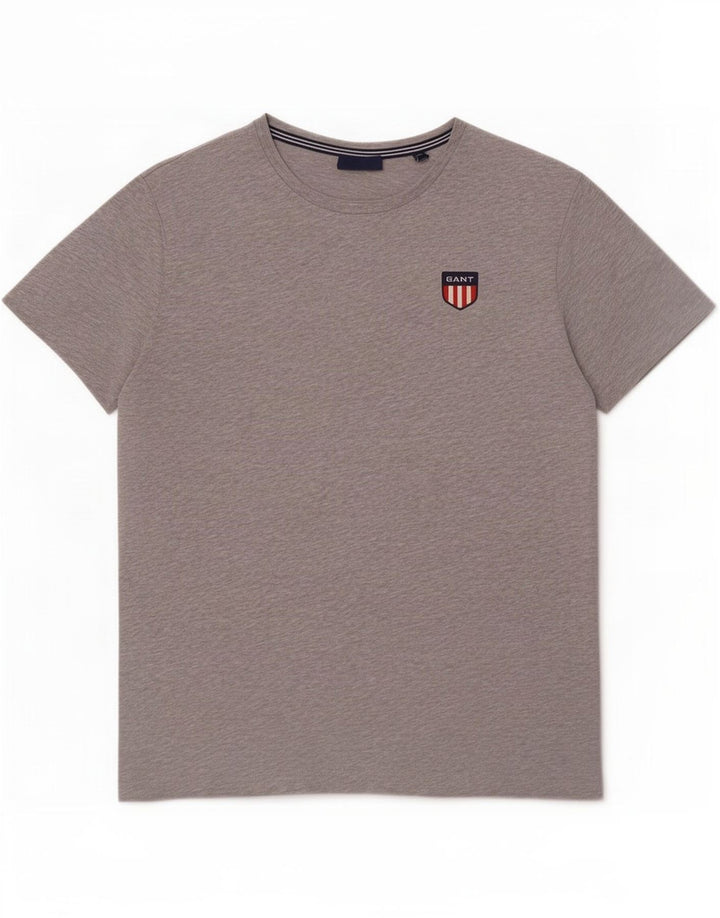 T-shirt męski Gant Średni szary, bawełniany nakrapiany