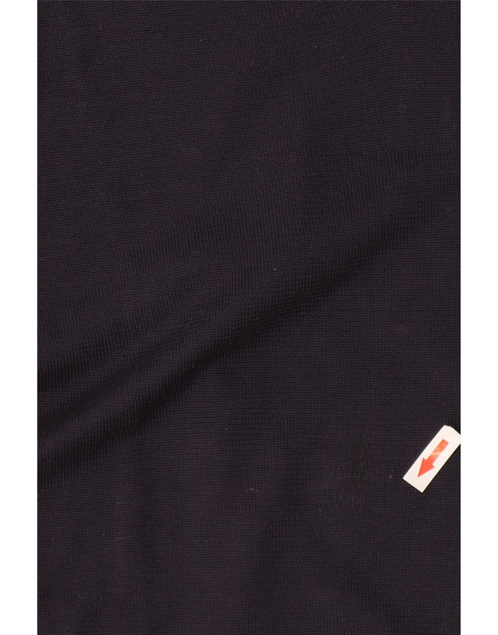 Dkny Męski sweter z dekoltem w kształcie litery V XL, granatowy, jedwabny