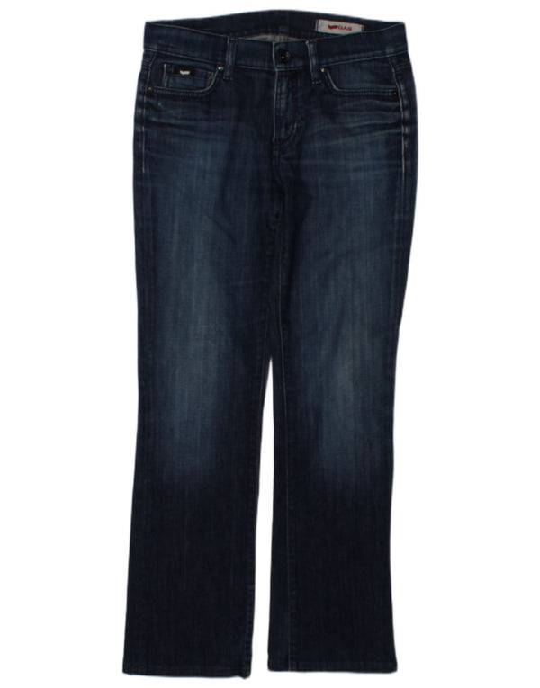 Damskie jeansy Bootcut Gas W28 L29 Granatowe, bawełniane