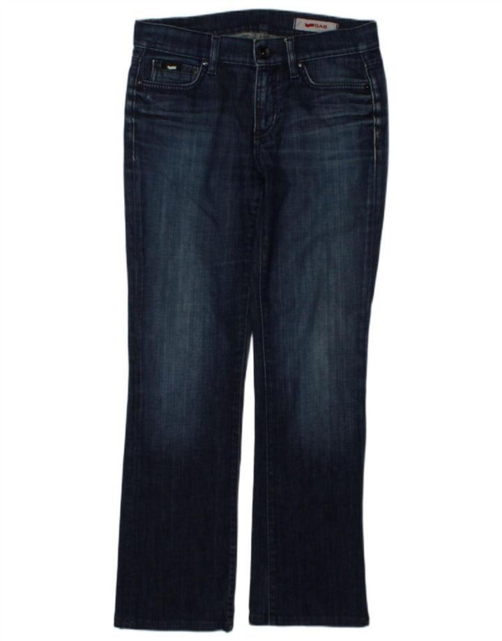Damskie jeansy Bootcut Gas W28 L29 Granatowe, bawełniane