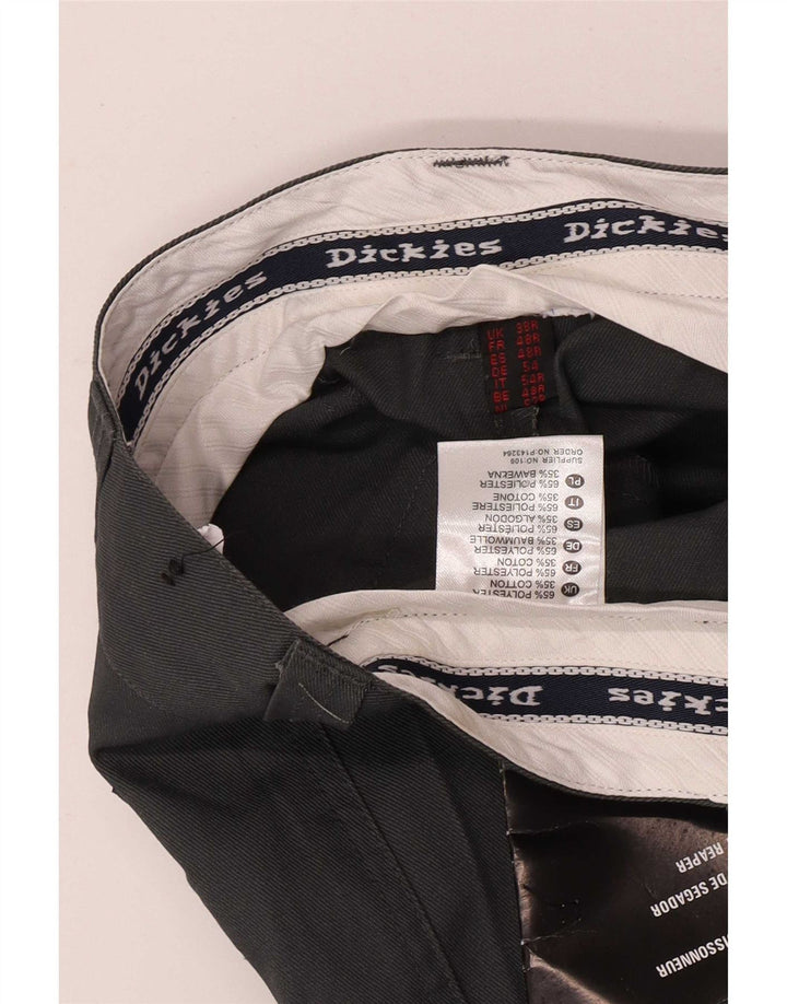 Męskie proste spodnie chino Dickies W38 L32 Szary poliester