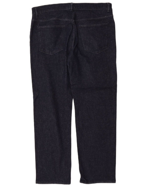 Męskie proste dżinsy Trussardi IT 52 XL W36 L31 Granatowe