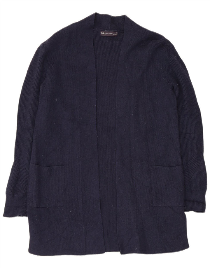Marks & Spencer Damski sweter o przedłużonym fasonie, UK 12, średni granatowy